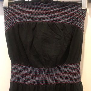 Cotton tube dress with front tie (optional)